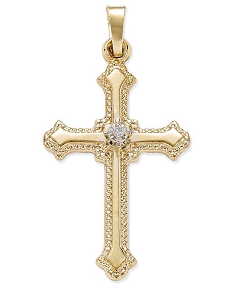 macy's gold crosses